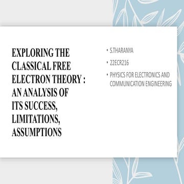 classical free electron theory.pptx