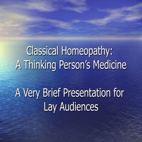 Classical Homeopathy For Everyone