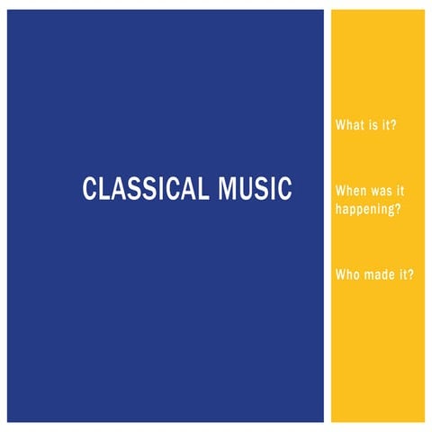 Classical music history