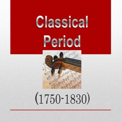 Classical Period Pt 1