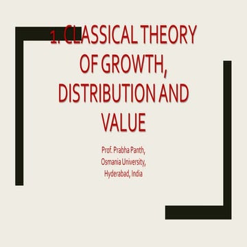 Classical theory of value