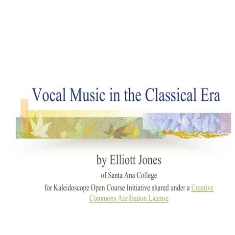 Classical Vocal Music