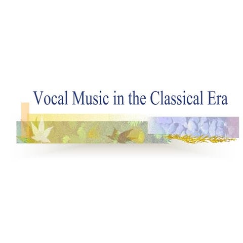 Classical Vocal Music