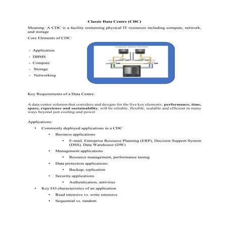 cloud service management.Details of classic data center