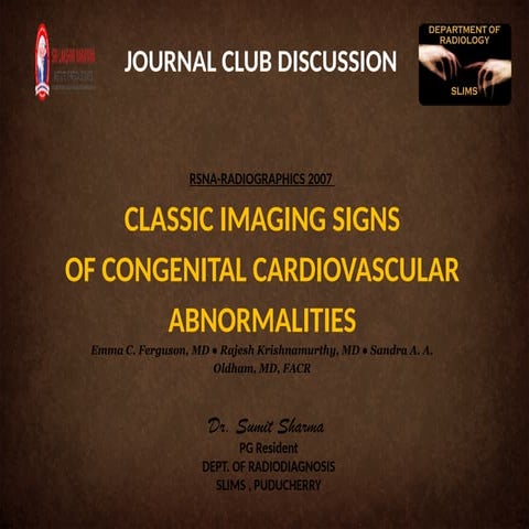 Classic Imaging Signs of CHD- Dr. Sumit Sharma.pptx