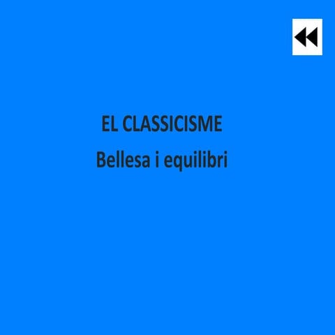 PROVES CLASSICISME