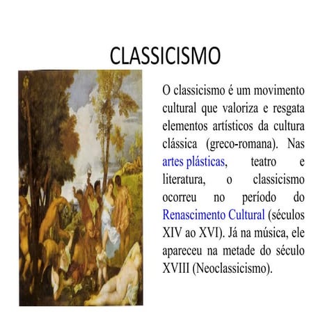 Classicismo | PPT