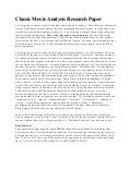 Research paper movie