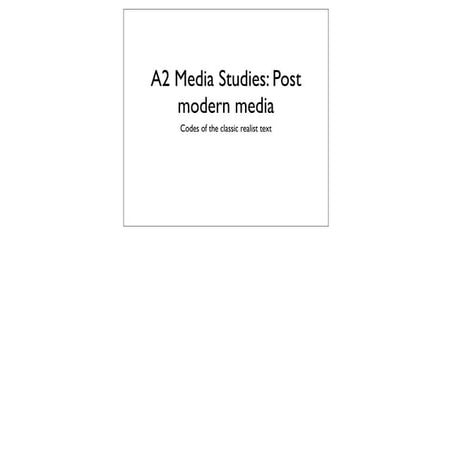Classic realist text ppt wed eve pdf