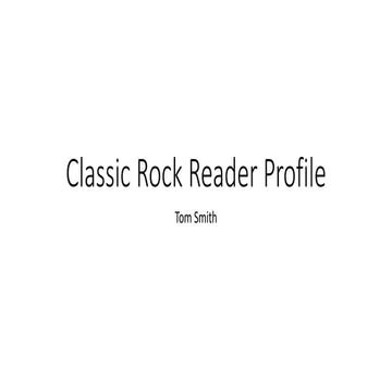 Classic rock reader profile