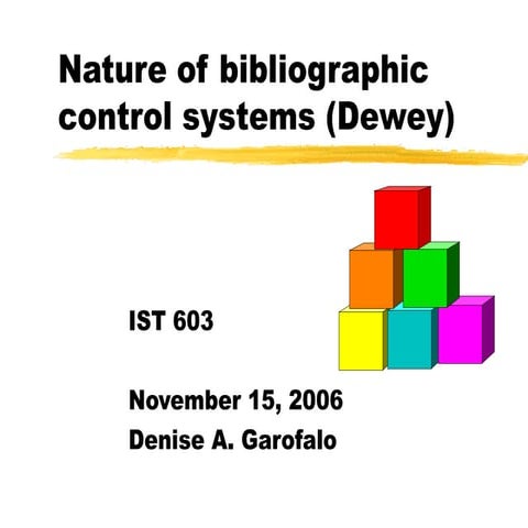 Dewey Classification