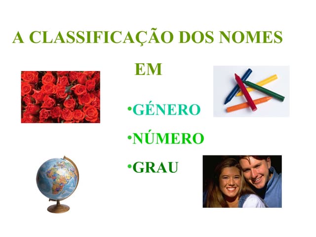 Classificacao dos nomes
