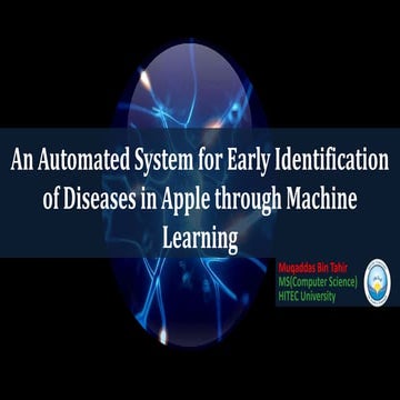 Classification of Apple diseases through machine learning