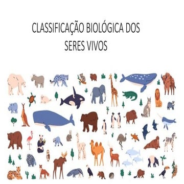 Classificação biológica.Conceito biológico de espécie. Nomenclatura ...