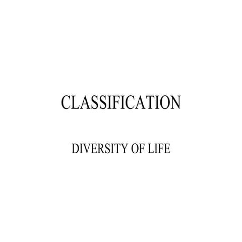 Classification