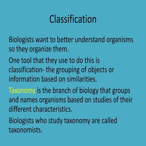 Classification
