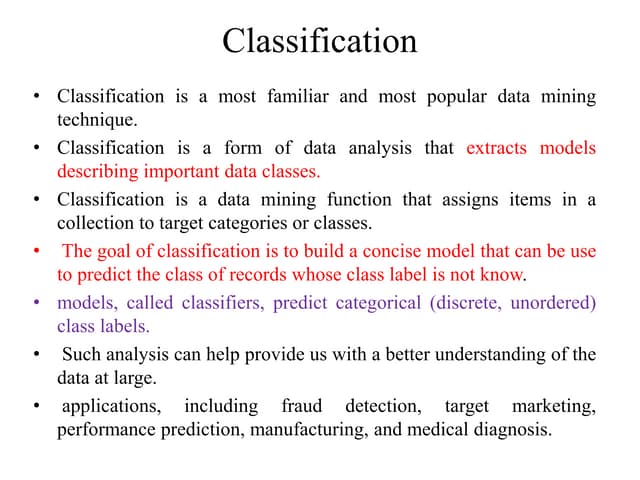 Classification | PPT
