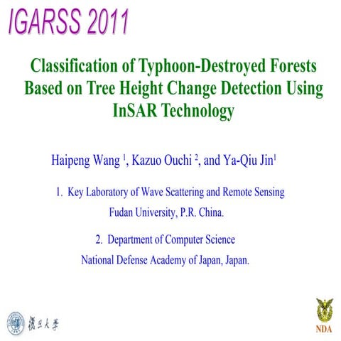 CLASSIFICATION OF TYPHOON-DESTROYED FORESTS BASED ON TREE HEIGHT CHANGE DETEC...