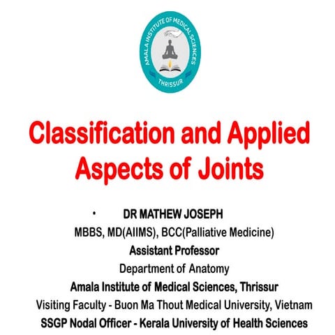 Classification and Applied Aspects of Joints.pptx