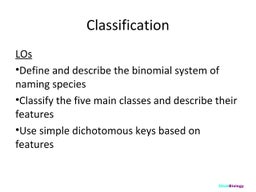 Classification Key | PDF