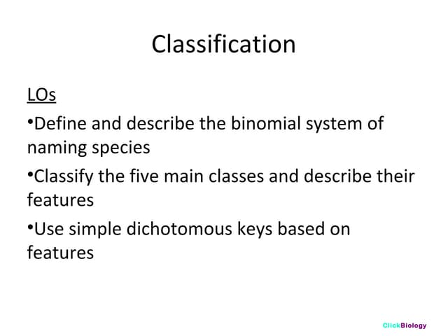Classification | PPTX