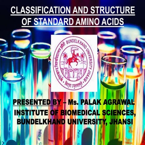 Classification and Structure of Standard Amino Acids