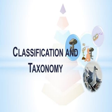 Classification and Taxonomy | PPTX