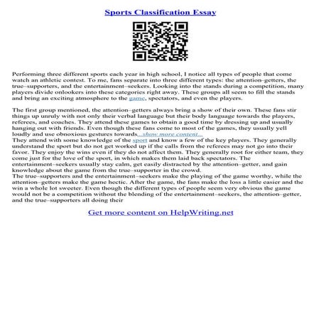 Classification Essays | PDF