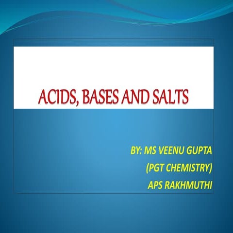 Classification of acids & bases  