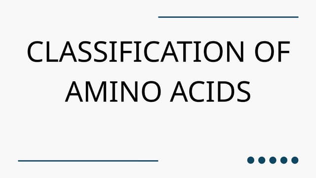 Amino Acid and its Classification...pptx