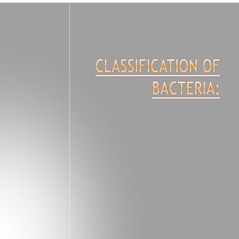 Classification of bacteria | PPT