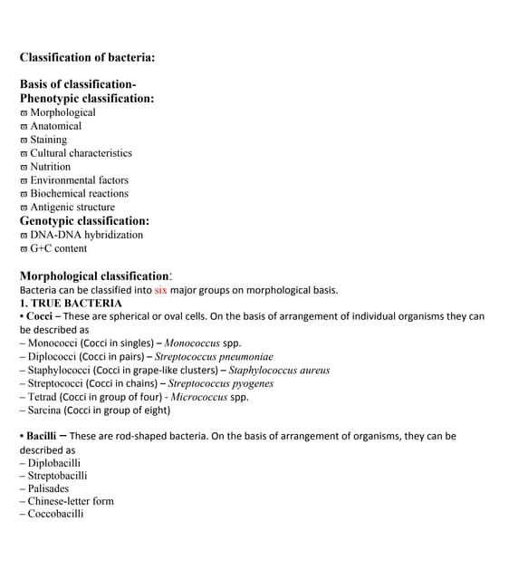 Classification of bacteria based on temperature, ph and oxygen reqiurement.do...