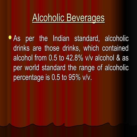 Classification of beverage 
