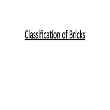 Classification of Bricks size and its shapes.pptx