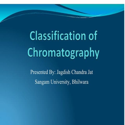 Classification of chromatography
