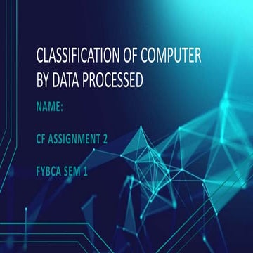 Classification of computer by data processed | PPTX | Computing ...