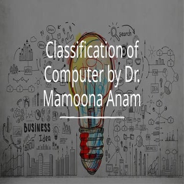 Classification of Computer by Dr.Mamoonapptx