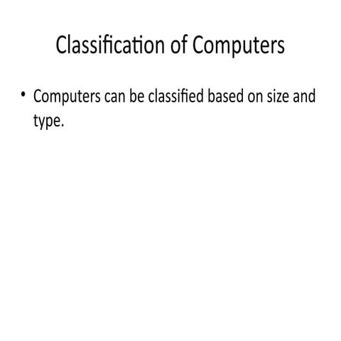 Types of computer | PPTX