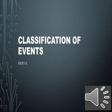 Understanding event and its types | PPTX
