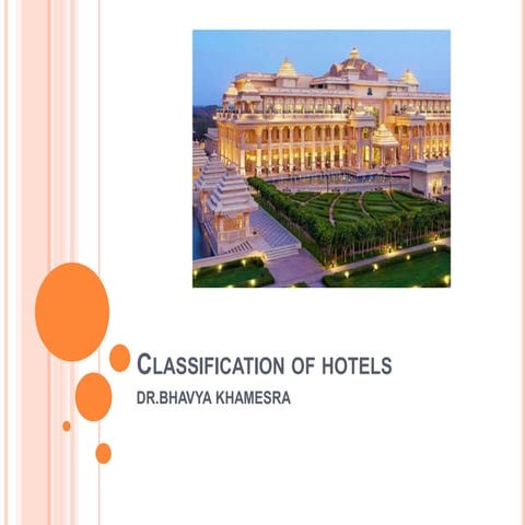 Classification of hotels