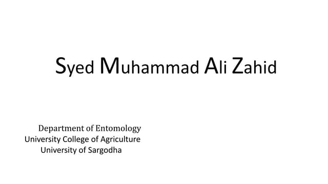 CLASSIFICATION OF INSECTICIDES AND THEIR MODE OF ACTION | PPTX