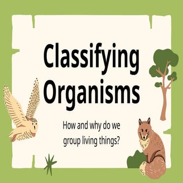 Understanding Biological Classification: Grouping and Identifying ...