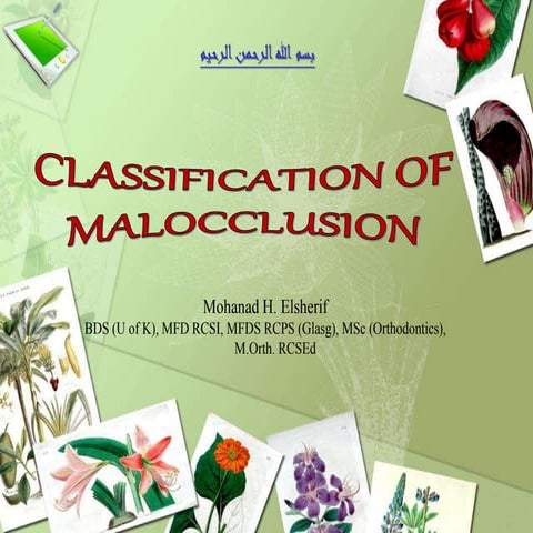 Classification of malocclusion | PPT