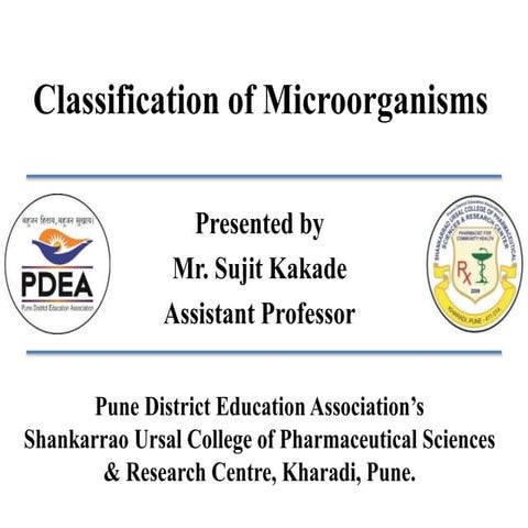 Classification of microorganism