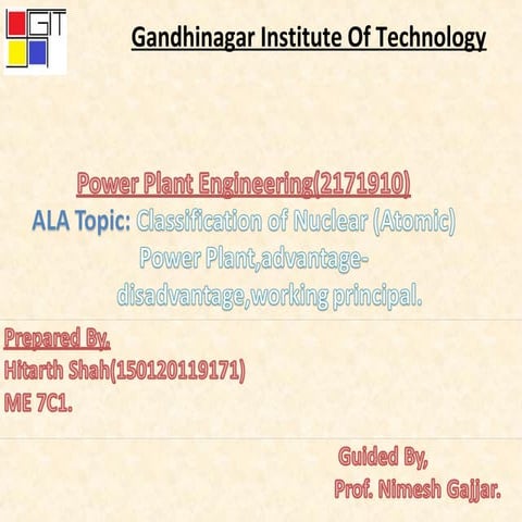 Classification of nuclear (atomic)power plant