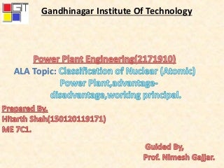 Classification of nuclear power plant 2171910 , power plant engineering.