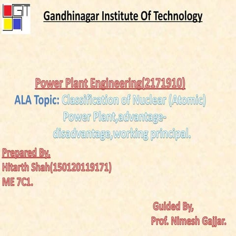 Classification of nuclear power plant 2171910  , power plant  engineering.