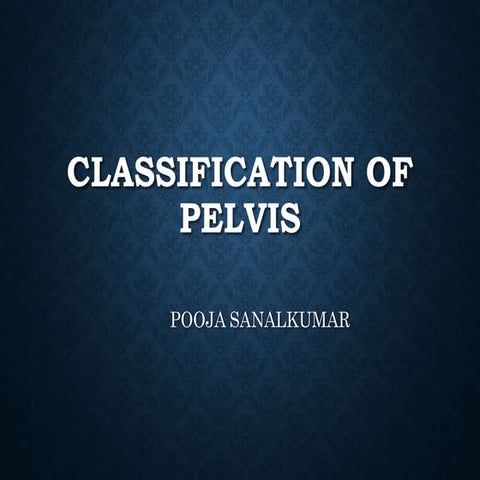 Classification of pelvis | PPTX