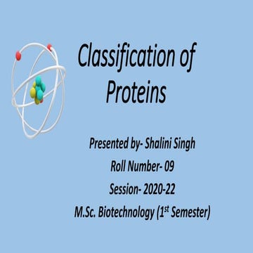 Classification of proteins