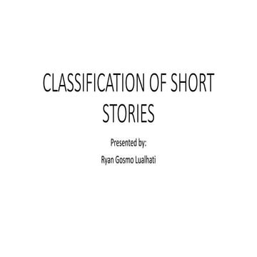 Classification of short stories